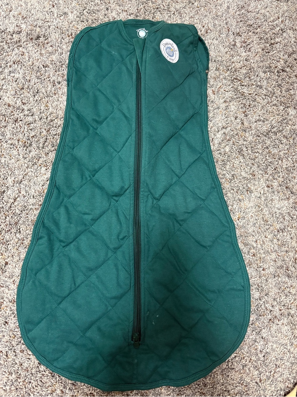 Green Quilted Baby Sleep Sack - Dreamland Baby